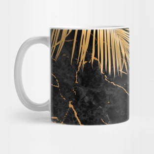 Black Gold marble tropic Mug